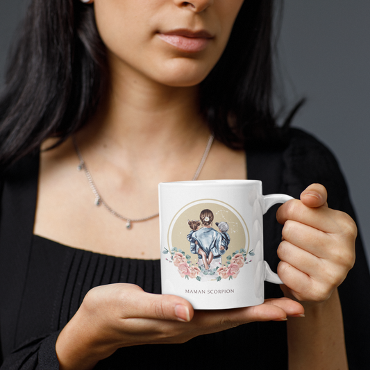 Mug Maman Scorpion avec son fils et sa fille