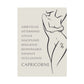 Poster Femme Capricorne