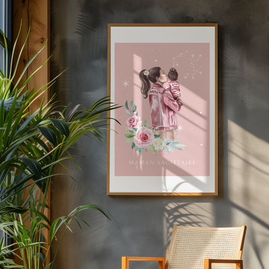 Poster Maman Sagittaire et sa fille