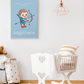 Poster Baby Boy BLEU - Sagittaire