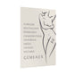 Poster Femme Gémeaux
