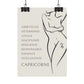 Poster Femme Capricorne