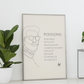 Poster Homme Poissons